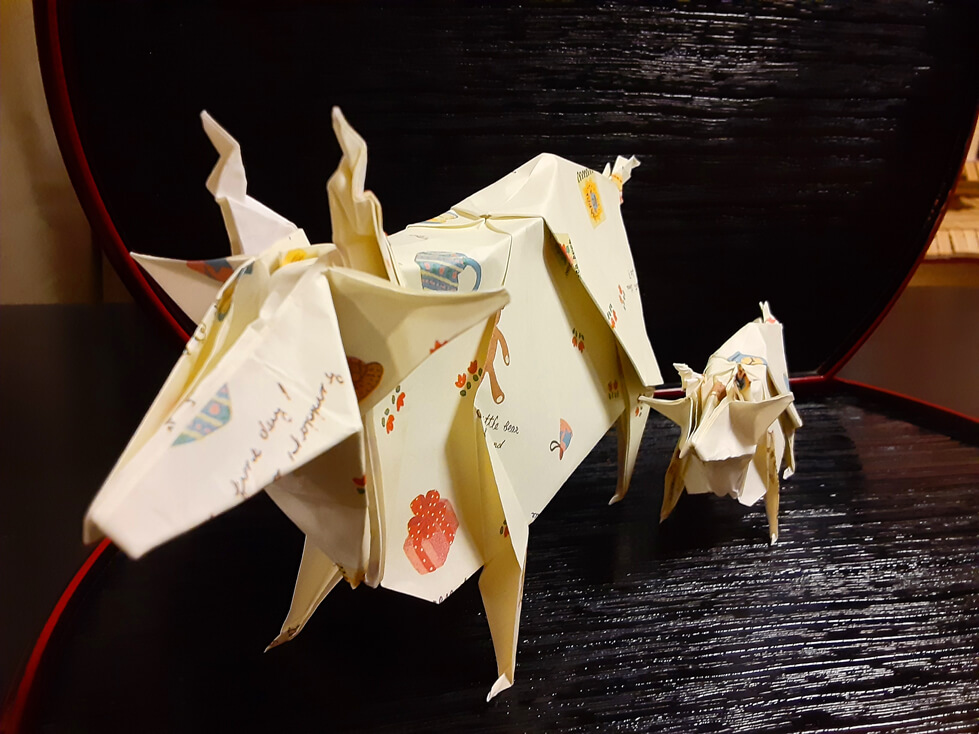 牛折り紙作家のファンタジア