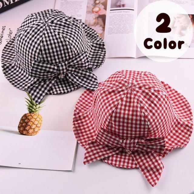 即納 姉妹コーデにも♡ギンガムチェックとキャミソールの重ね着ワンピースorロンパースm