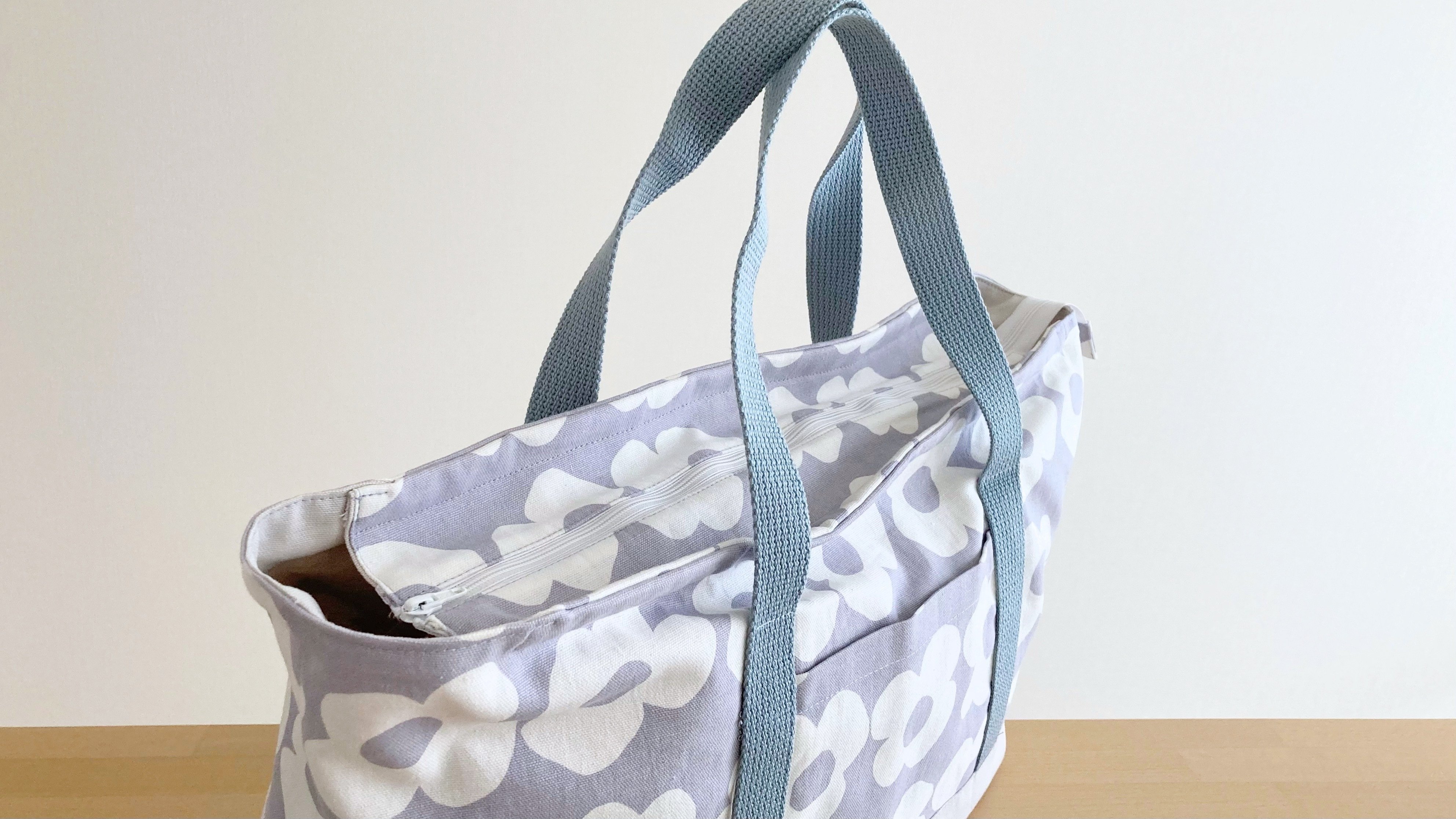 ファスナー付きトートバッグの作り方 No.1 ②チョ～気まぐれ☆kayukayu手作りブログ♪