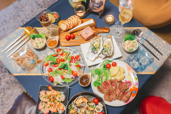 誕生日ごはん 手作り料理で夫の誕生日をお祝い家庭料理チョコチーズタルトバターチキンカレー 夫婦ふたり暮らし