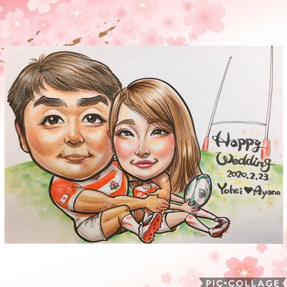 小学校からの友人の結婚式。ウェルカムボードと結婚証明書のお手伝いを