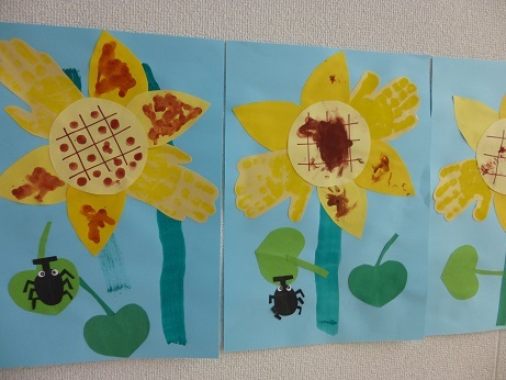 年長さくら組 製作「ひまわり」目黒日本大学 幼稚園