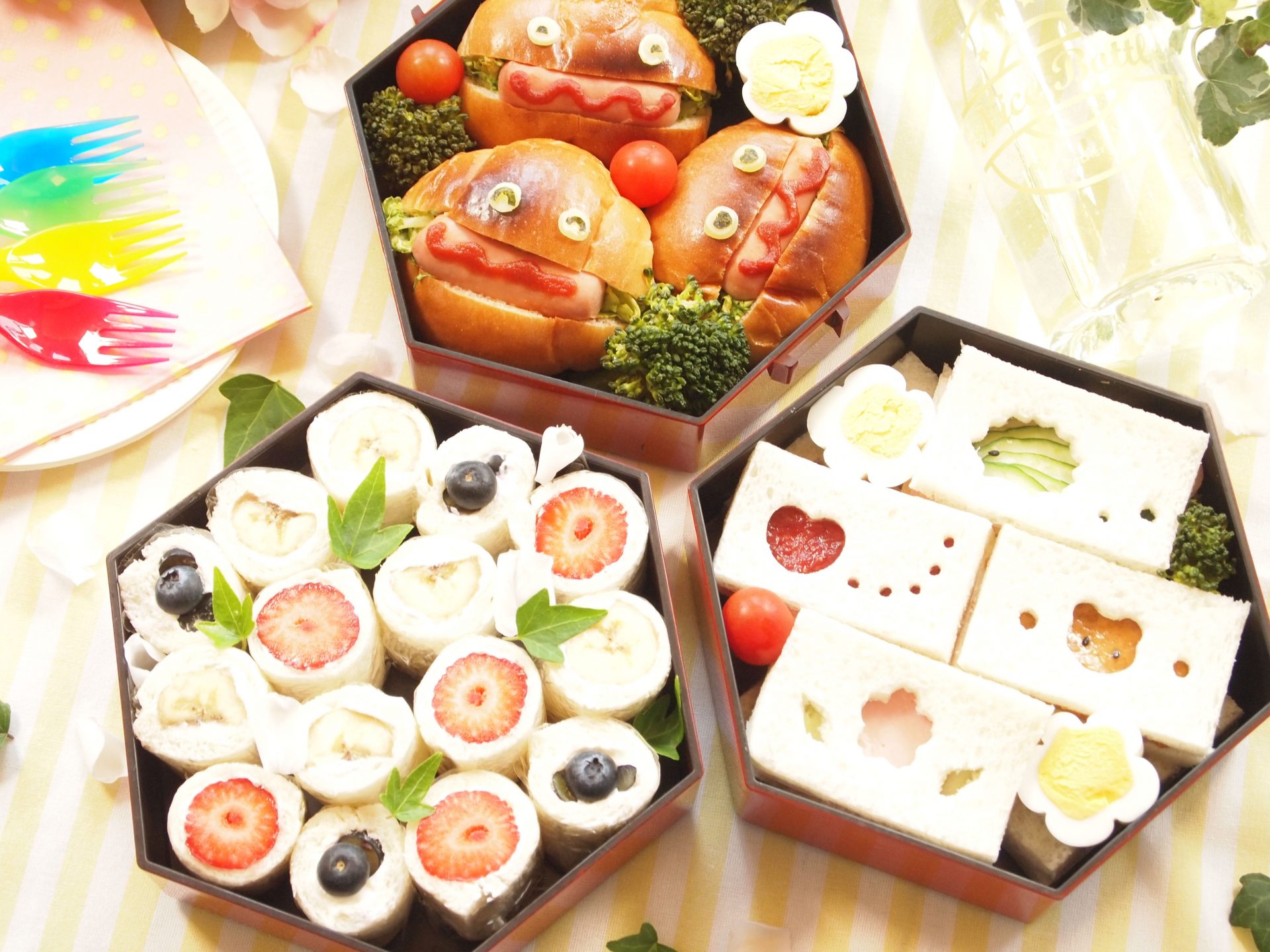 簡単☆幼稚園お弁当サンドウィッチ☆年長、年少3