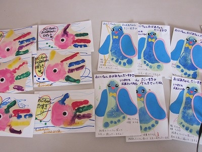 敬老の日に向けて、はがきの制作独り言