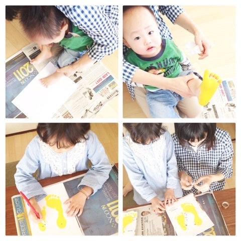 赤ちゃんと楽しく② 親子で楽しむ手形アート – まちナビAKASHI