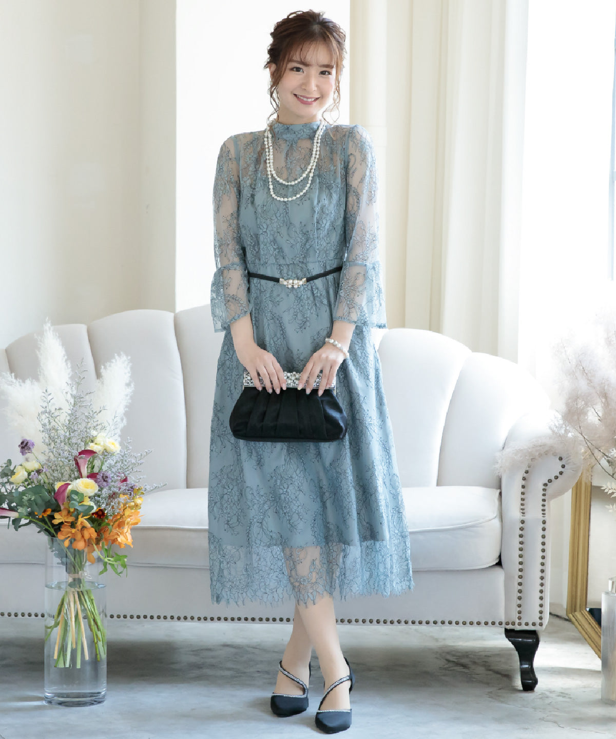 一度着てみたかったyokochanのドレス。 ウェディングパーティーの機会にお試し出来る人気ブランドです。YOKOCHANヨーコチャン参列コーデ参列コーディネート結婚式コーデ結婚式コーディネートレンタルドレスドレスレンタルパーティードレスフォーマル