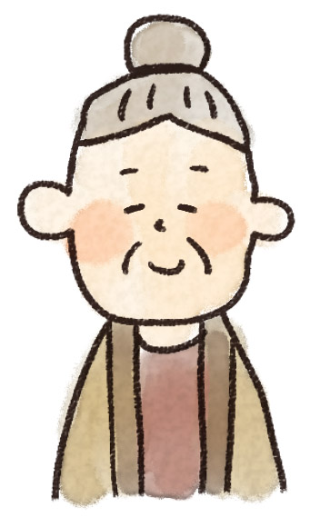 おじいちゃんとおばあちゃん 白黒 の無料イラスト – かわいいフリー素材屋「いらすと係」