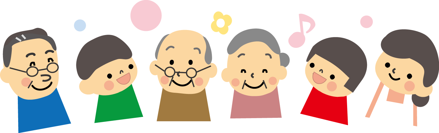 4人家族 全身：イラスト無料