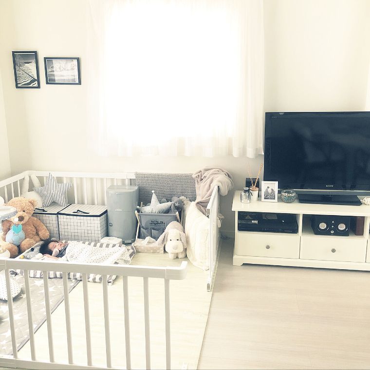 子供スペース 狭いリビングTikTok