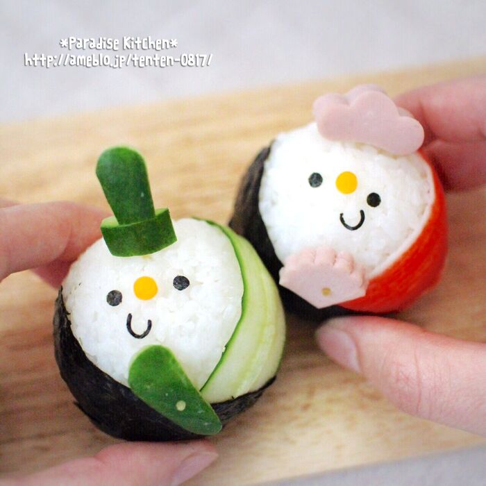 ひな祭りのおにぎり弁当レシピかわいい人気キャラを簡単に！cozre コズレ 子育てマガジン