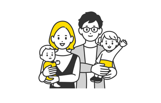 無料イラスト子供を抱えるイクメンパパパブリックドメインQ：著作権フリー画像素材集