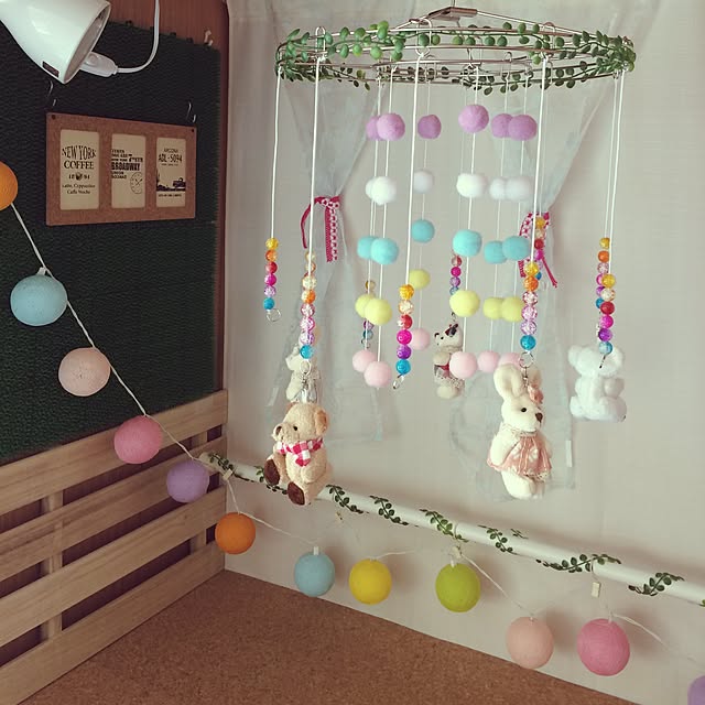 ベビーメリー手作り 吊るし方TikTok