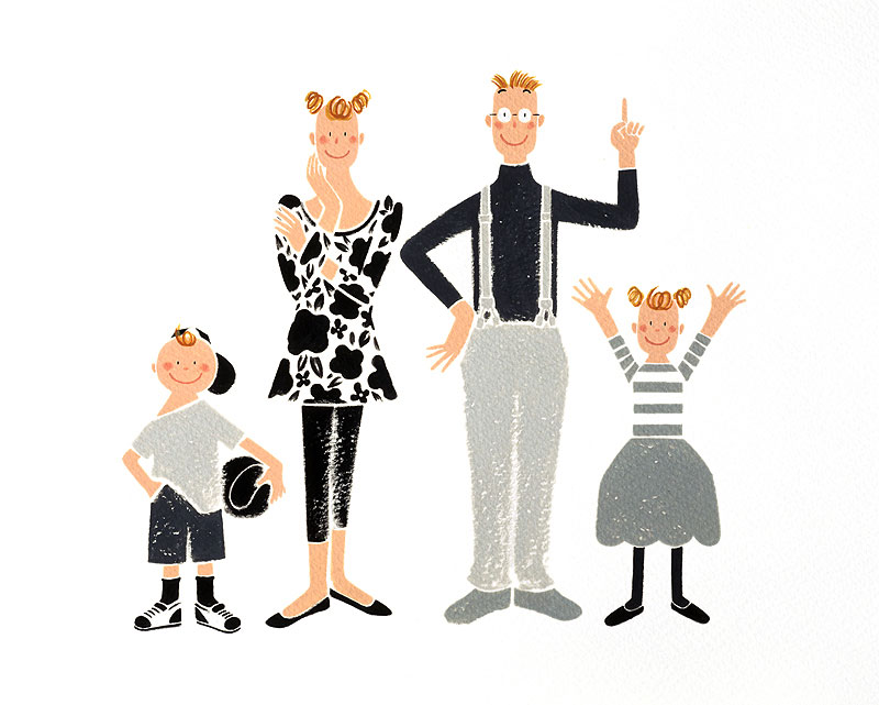 家族のフリーイラスト素材一覧商用可