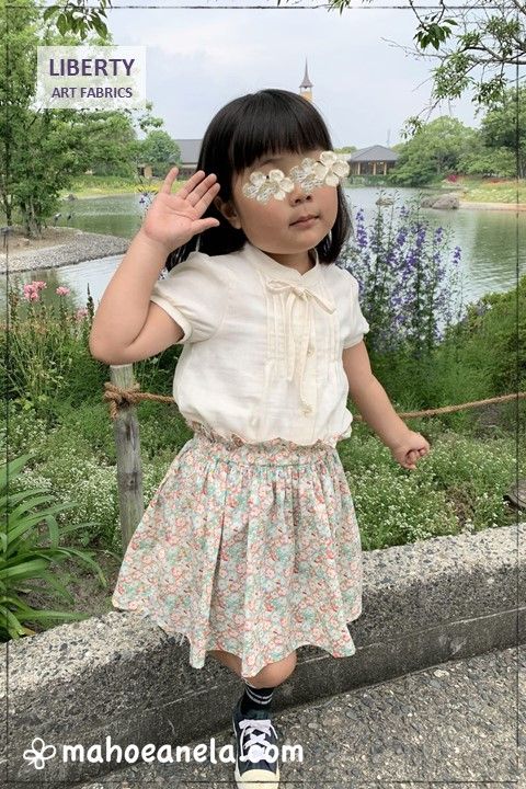 型紙不要 ２つのパーツでできる！こどもキュロットスカートの作り方nunocoto fabric