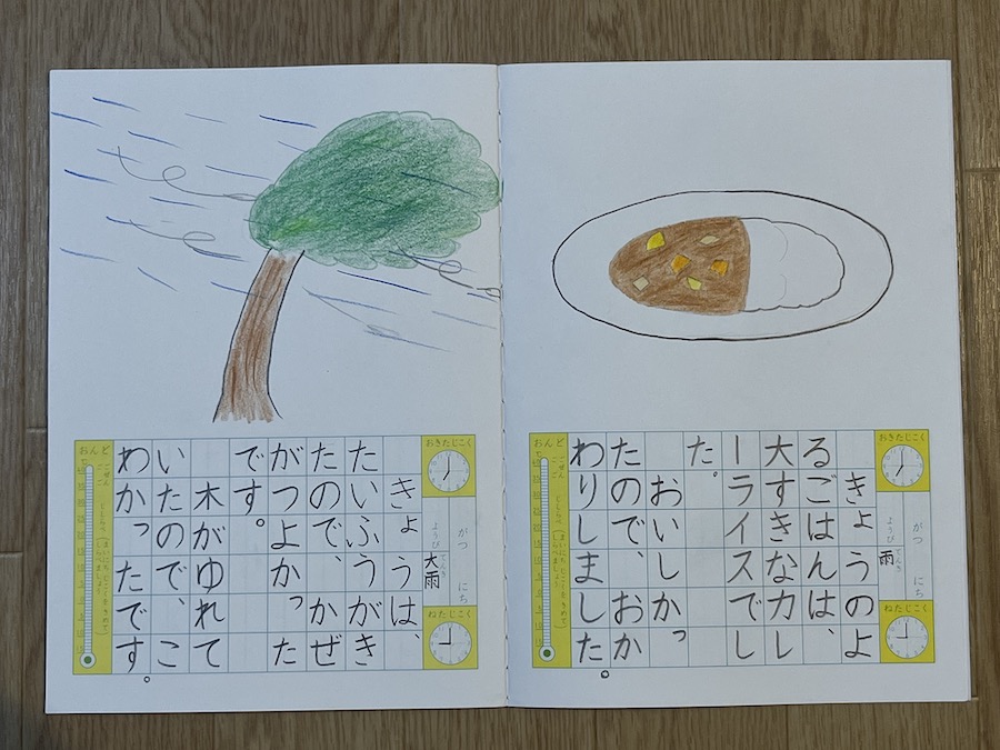 3行絵日記 幼児 ダイアリー 思い出 夏休み ノート こども用 手帳 冬休み 小学生 育脳 かわいい 人気 おすすめ 子供 キッズ 幼稚園 教室 作文文章 書く : 日本育脳協会 - 通販 - Yahoo!ショッピング