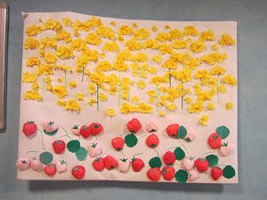 菜の花と電車ＭＹ介護の広場