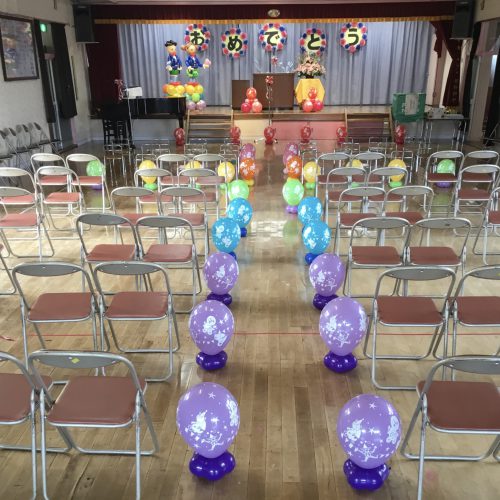 卒業式の準備2024☆彡お花紙ボンボン・贈る文字・花道アーチ:天使の部屋☆彡