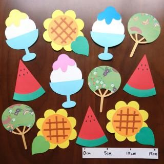 壁面飾り キラキラ壁面 夏 7月壁面 8月壁面 壁面・製作・おりがみ 8月