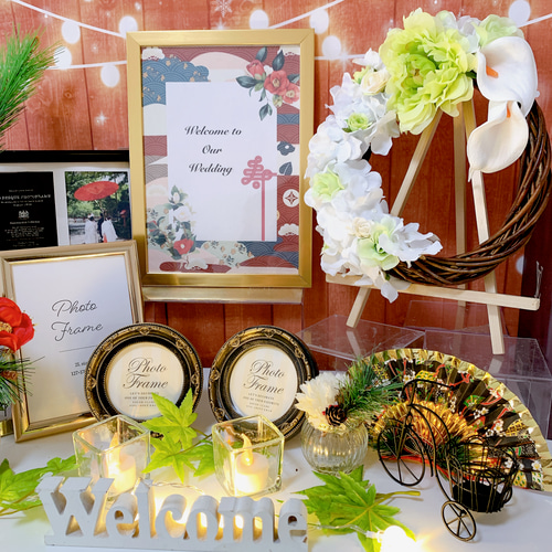 ウェルカムスペースのお花飾り ご結婚おめでとうございますwedding weddingflowersbridalウェディング ウェディングフラワーブライダル 会場装花装花ウェルカムスペースウェルカムスペース装飾ララシャンスララシャンス岡崎ララシャンス岡崎迎賓館
