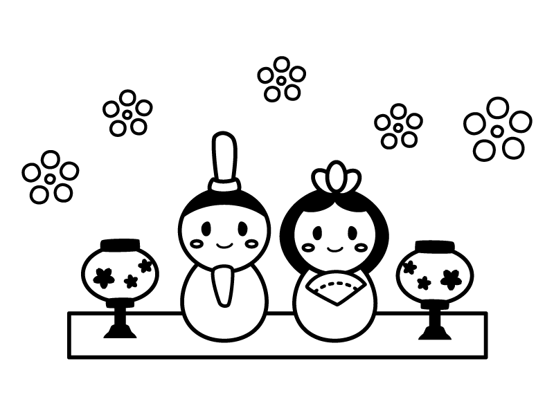 ひな祭りで有名なお雛様 のイラスト - ホビヲノエ