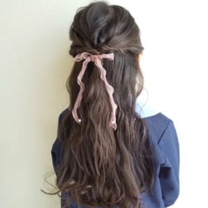 子供 髪型 ハーフアップ 簡単TikTok