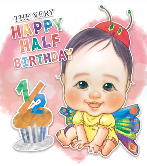 親子でクレヨン画レッスン①年齢別顔の描き分け