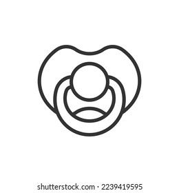 赤ちゃんまたは新生児のラインアイコン赤ちゃんおしゃぶりベビーカー ベクター, 赤ちゃん, おしゃぶり, ベビーカーイラスト画像、PNGフリー素材の、ロイヤリティフリ