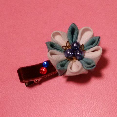 ベビーヘアクリップ 節分モチーフ 鬼モチーフ やっとこピン ヘアクリップ