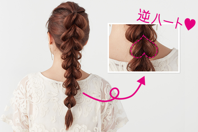 ハート髪型幼児 女の子 運動会 髪型TikTok