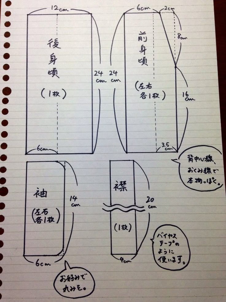 着物 子供120サイズ 型紙 作り方コスプレ衣装 無料型紙 でぃあこす