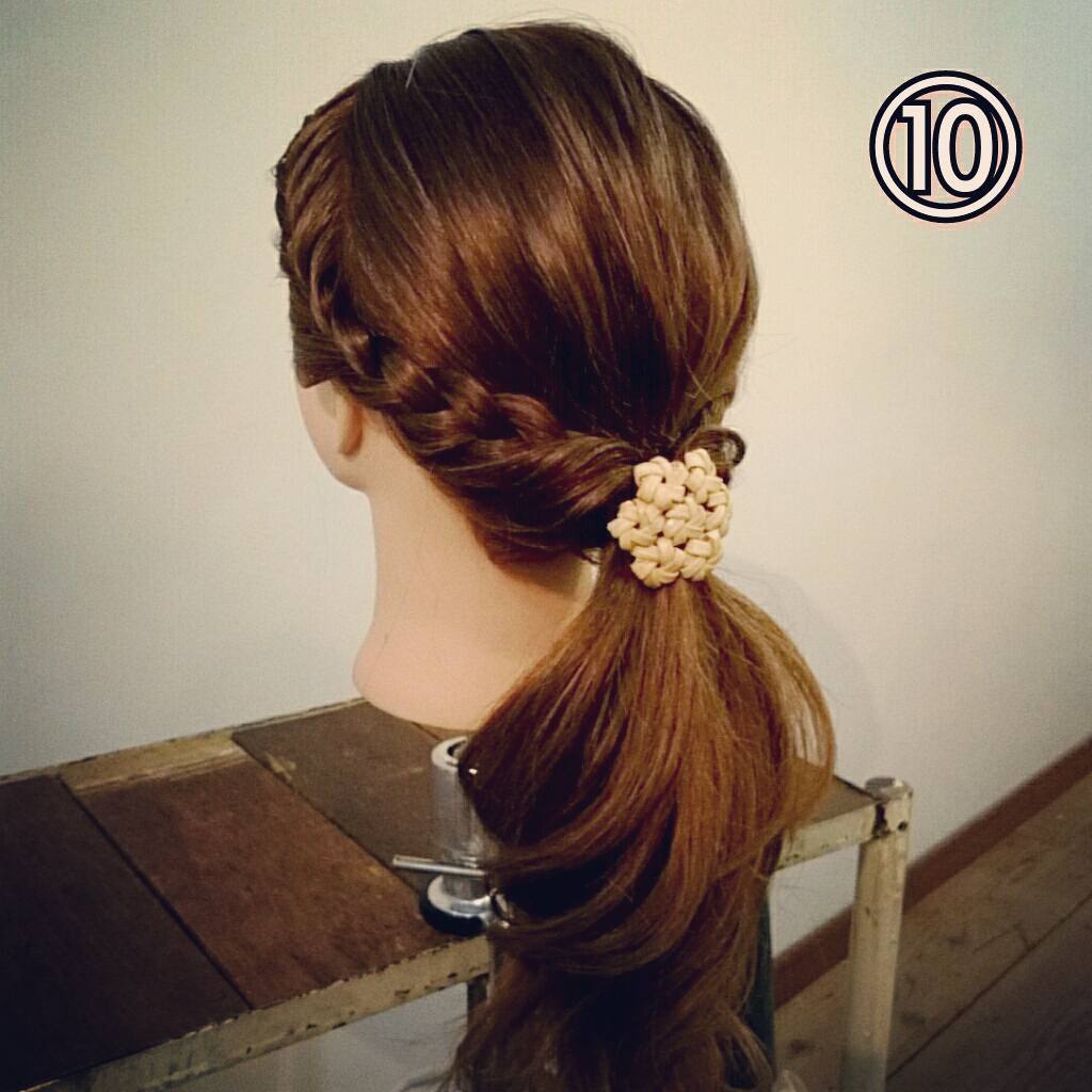 編み込みと三つ編みでポニーテールアレンジ❤︎女の子のママ必見！子供のヘアアレンジ♡