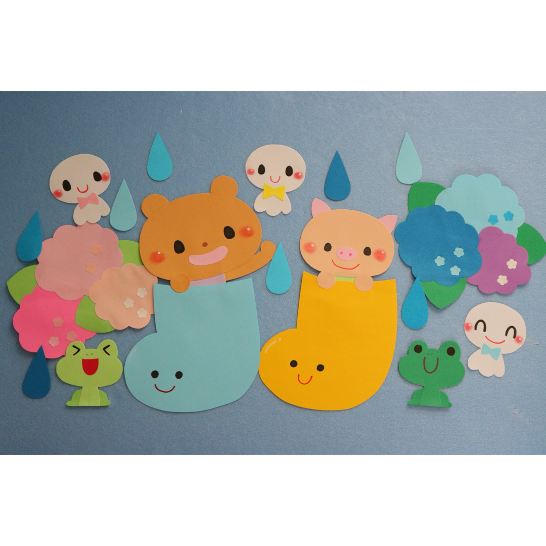 製作キット 製作 てるてる坊主 かさ 梅雨 6月 保育園 幼稚園 壁面飾り 壁面 - メルカリ