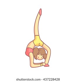 トランポリンをする男子_四つ這いのイラスト素材217802358 毎月1点無料 フリー のストックフォト イメージマート