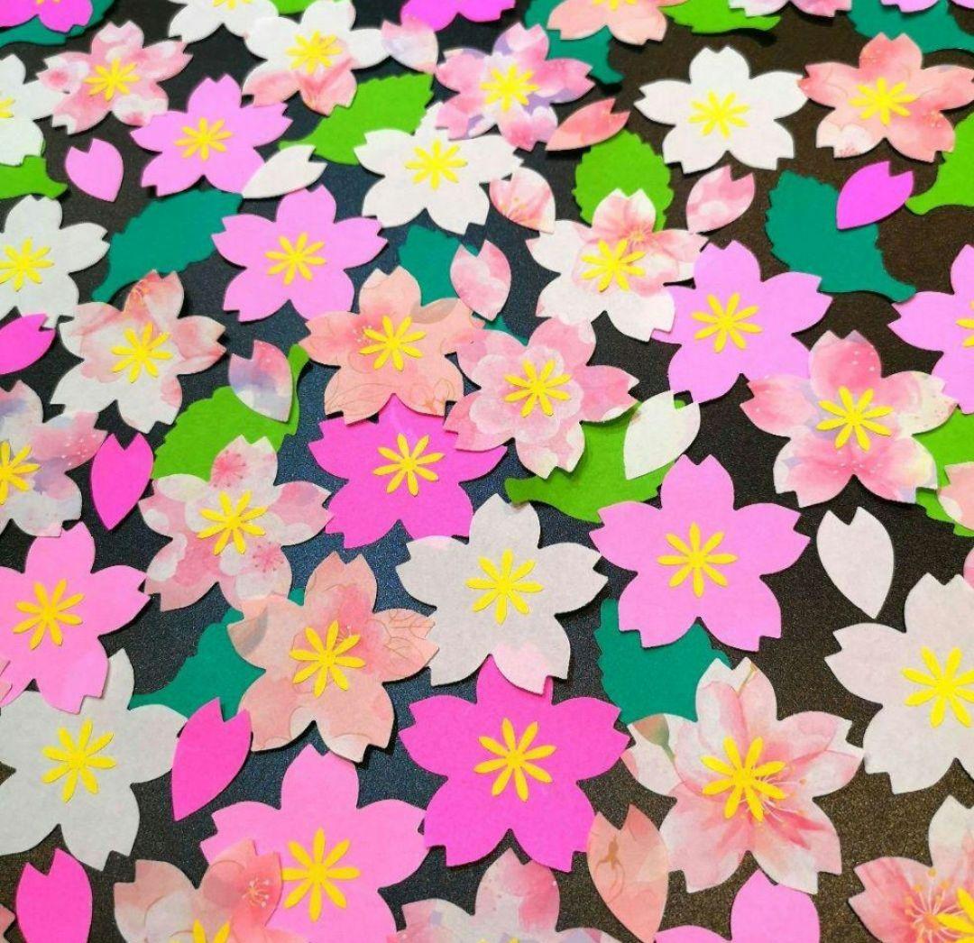 壁面飾り春 3月 4月 桜 卒園式 卒業式 入園式 入学式 画用紙の通販 by IORI's shopラクマ