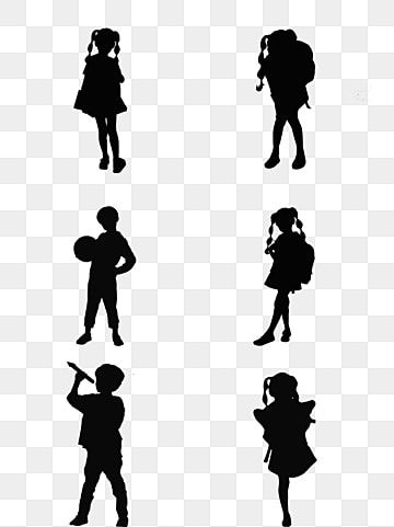 手を振る子供シルエット イラストの無料ダウンロードサイト「シルエットAC」