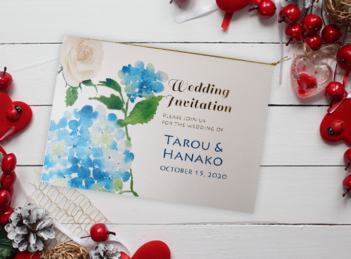 ひまわり付きクラフト招待状 - UPLANWEDDING'S GALLERYminne byGMOペパボ 国内最大級のハンドメイド・手作り 通販サイト