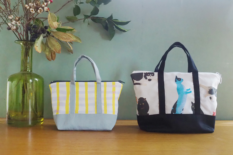 無料型紙 ファスナー付きお弁当バッグの作り方 - ハナタロウの手仕事日和