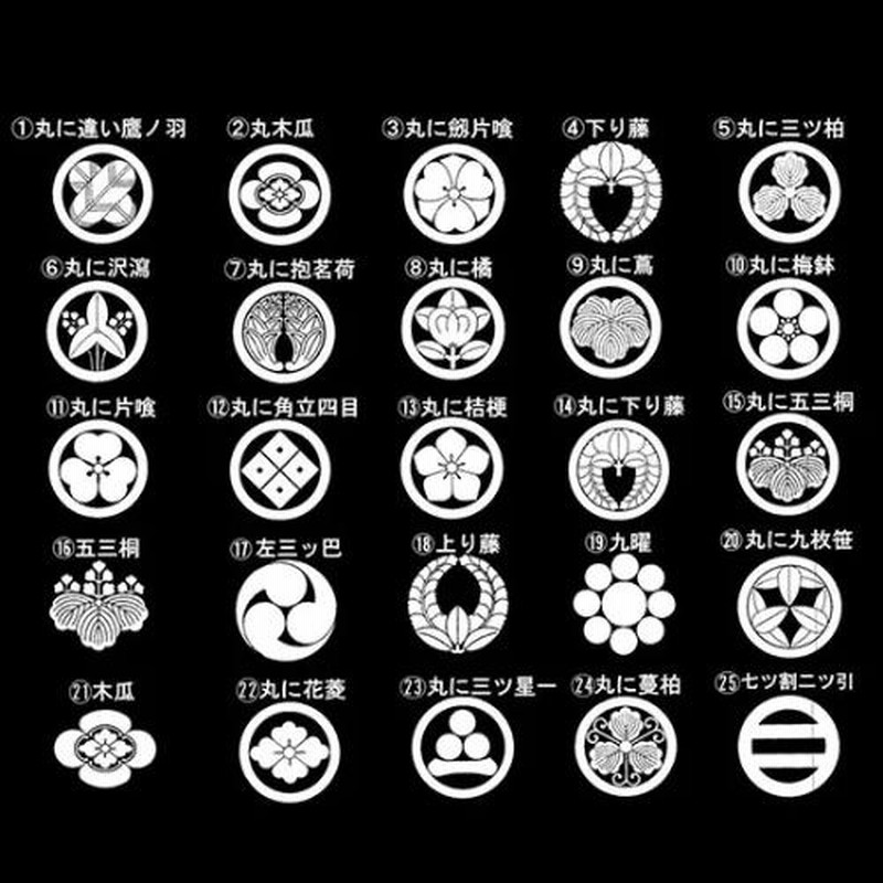 下り藤に一の字 家紋シール 12cm ２枚入り : ヤマトデザインヤフー店 - 通販 - Yahoo!ショッピング