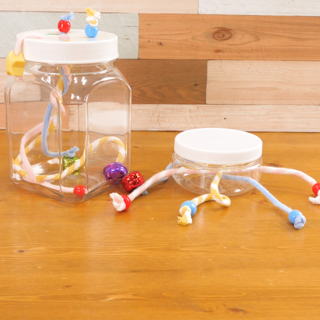 100均アイテムで手作りベビージム作り方