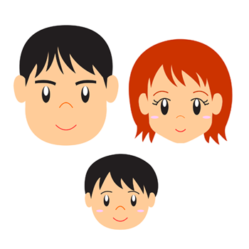 自信満々なママイラストのフリー素材イラストイメージ