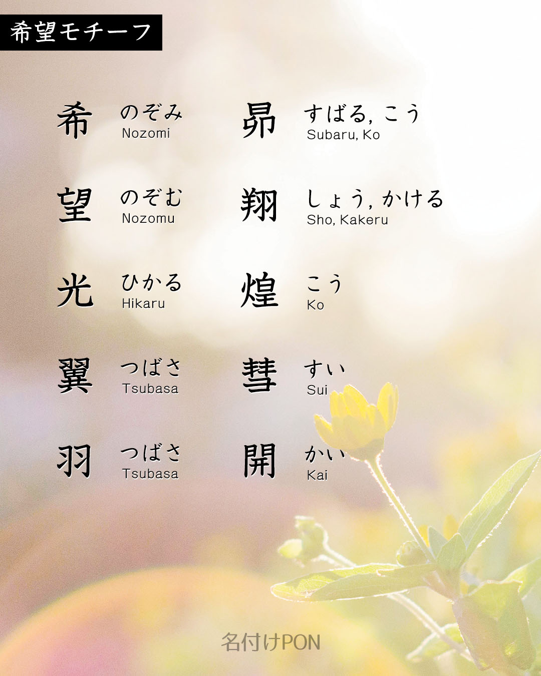 春生まれにおすすめの男の子の名前