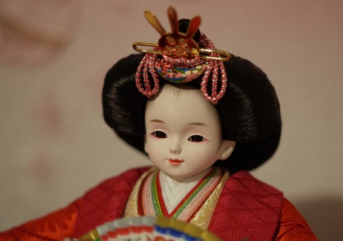 雛人形の髪の毛を修理しました。職人が伝統工芸を大切にする工房岡崎市味岡人形雛人形・五月人形・市松人形 制作工房