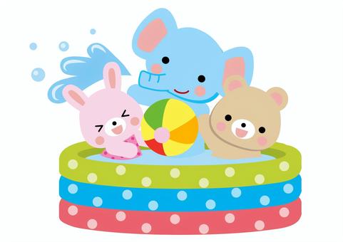 プール・水遊び2」 保育 みさきのイラスト素材 - 素材屋イラストブログ