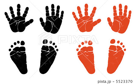 フリーイラスト8種類の手形のセットでアハ体験GAHAG著作権フリー写真・イラスト素材集 - GAHAG著作権フリー写真・イラスト 素材集