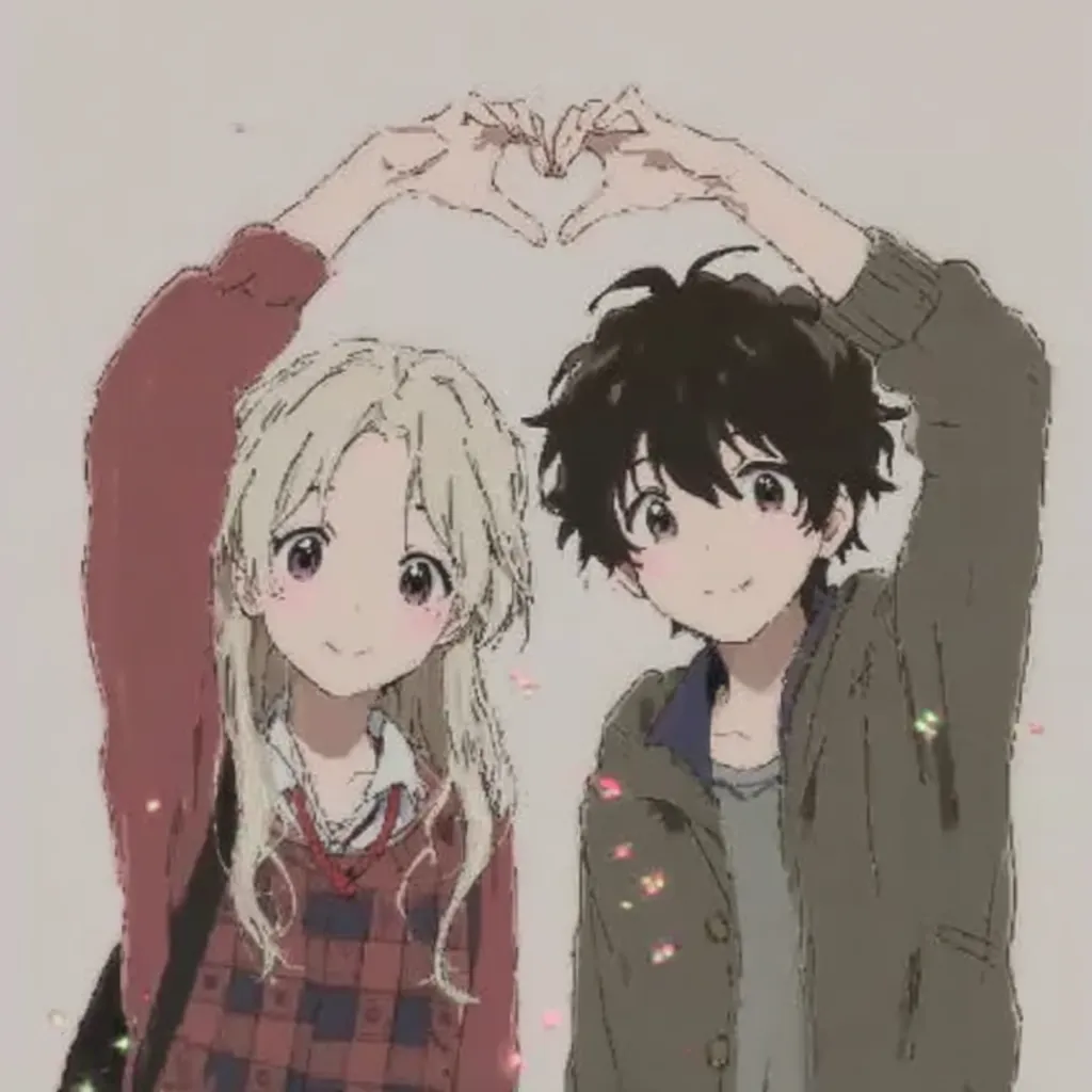 恋人カップルのアイコン シンプルなベクトルイラストPremiumベクトル素材