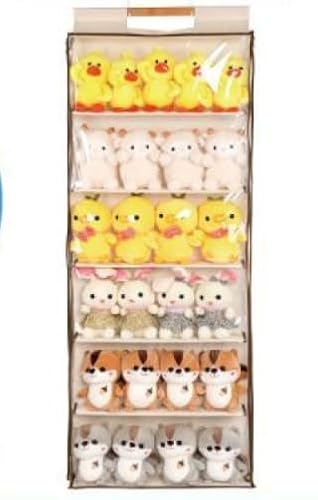 ぬいぐるみウォールポケット ぬいぐるみ 収納 ディスプレイ ウォールポケット コレクションケース 6段収納ケース ウォールポケット 収納ボックスコレクション 見せる収納 小物 ドア掛け収納式ポケット ぬいぐるみケース ぬいぐるみウォールポケット ディスプレイ