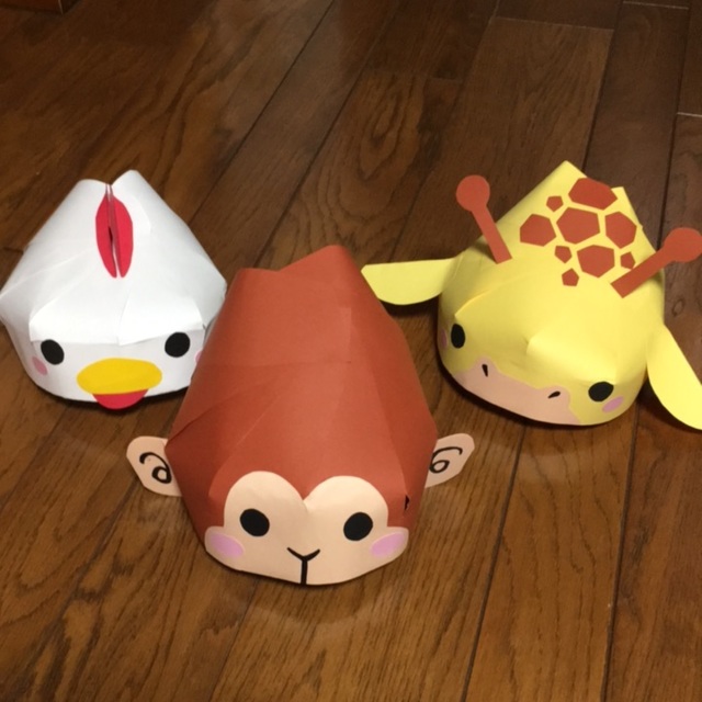 フェルト帽子 お遊戯会 衣装 手作り キッズ 子供 発表会 学芸会 運動会 文化祭 演劇 保育園 幼稚園 かぶりもの コスプレ : ルーペスタジオ -通販 - Yahoo!ショッピング