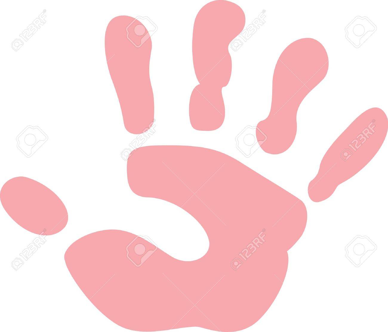 赤ちゃんのパステル色手形のベクトルの背景のイラスト素材・ベクター Image 60011454