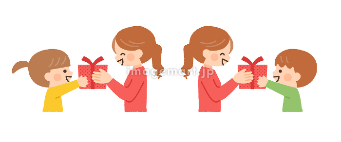 お母さんと男の子のイラスト - 無料イラストのIMT 商用OK、加工OK