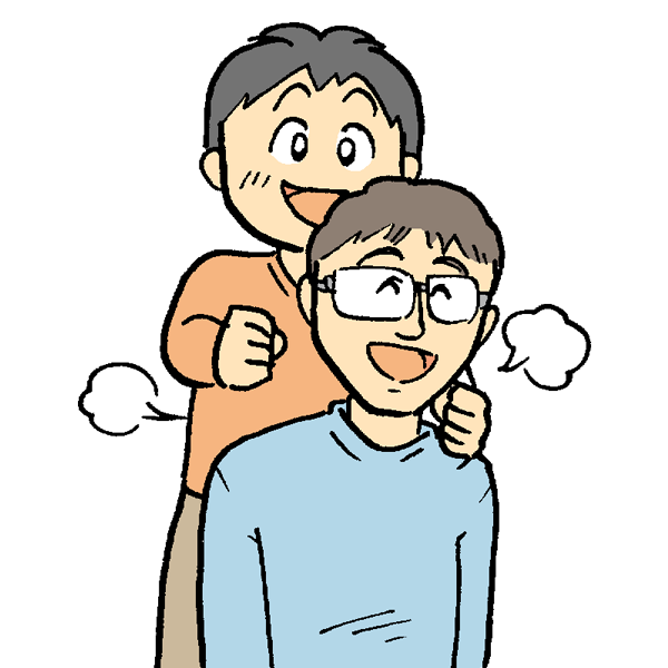 肩車のイラスト「お父さんと娘」: ゆるかわいい無料イラスト素材集